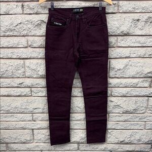 Zoo York Men's Skinny Jeans in Deep Wine